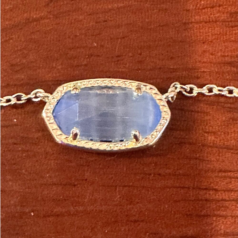 Kendra Scott Elisa Light Blue Stone Necklace Choker Summer Minimalist Jewelry